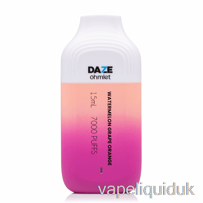 7 Daze OHMLET 7000 Disposable Watermelon Grape Orange Vape Liquid